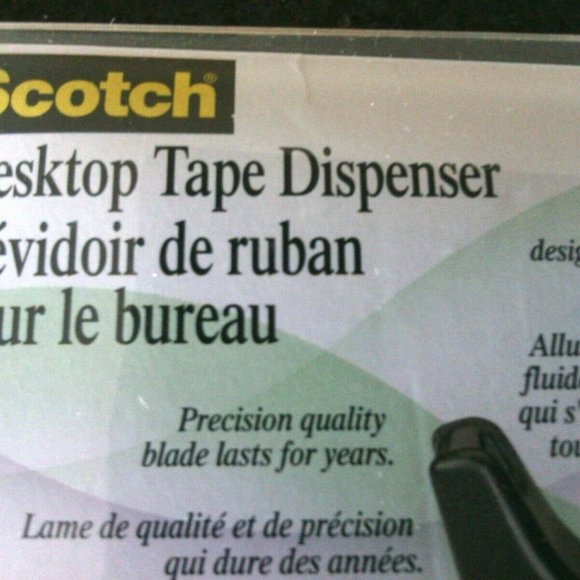 Scotch Tape Dispenser C 60 1'' Core Weighted Base Desktop Table Top Office Home - Picture 8 of 16